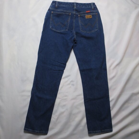 WRANGLER womens JEANS denim BLUE western COWBOY high rise SIZE 7/8 - Picture 11 of 11